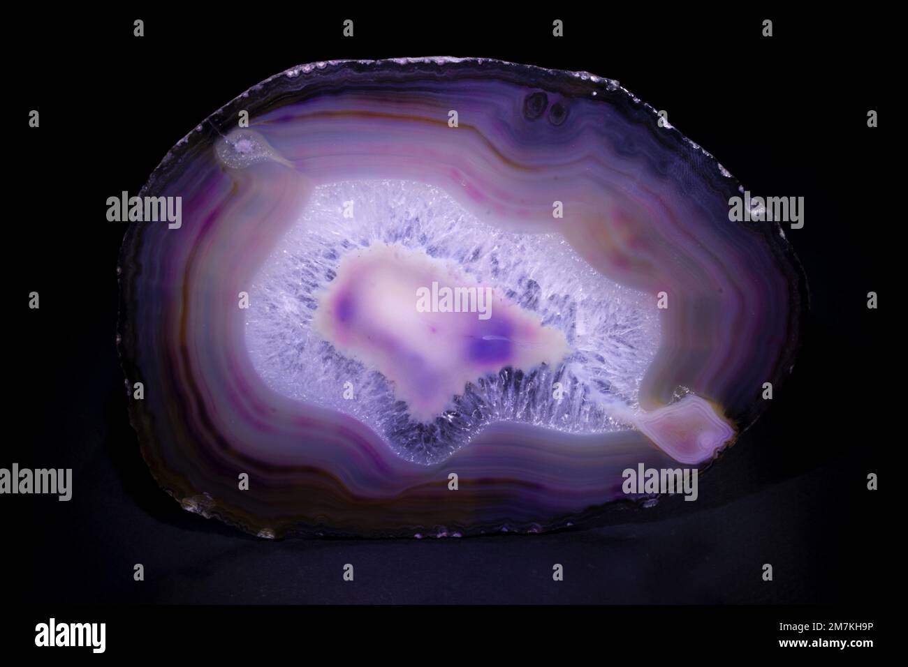 Rocks and Minerals, Quartz Agate, laboratory sample Stock Photo - Alamy