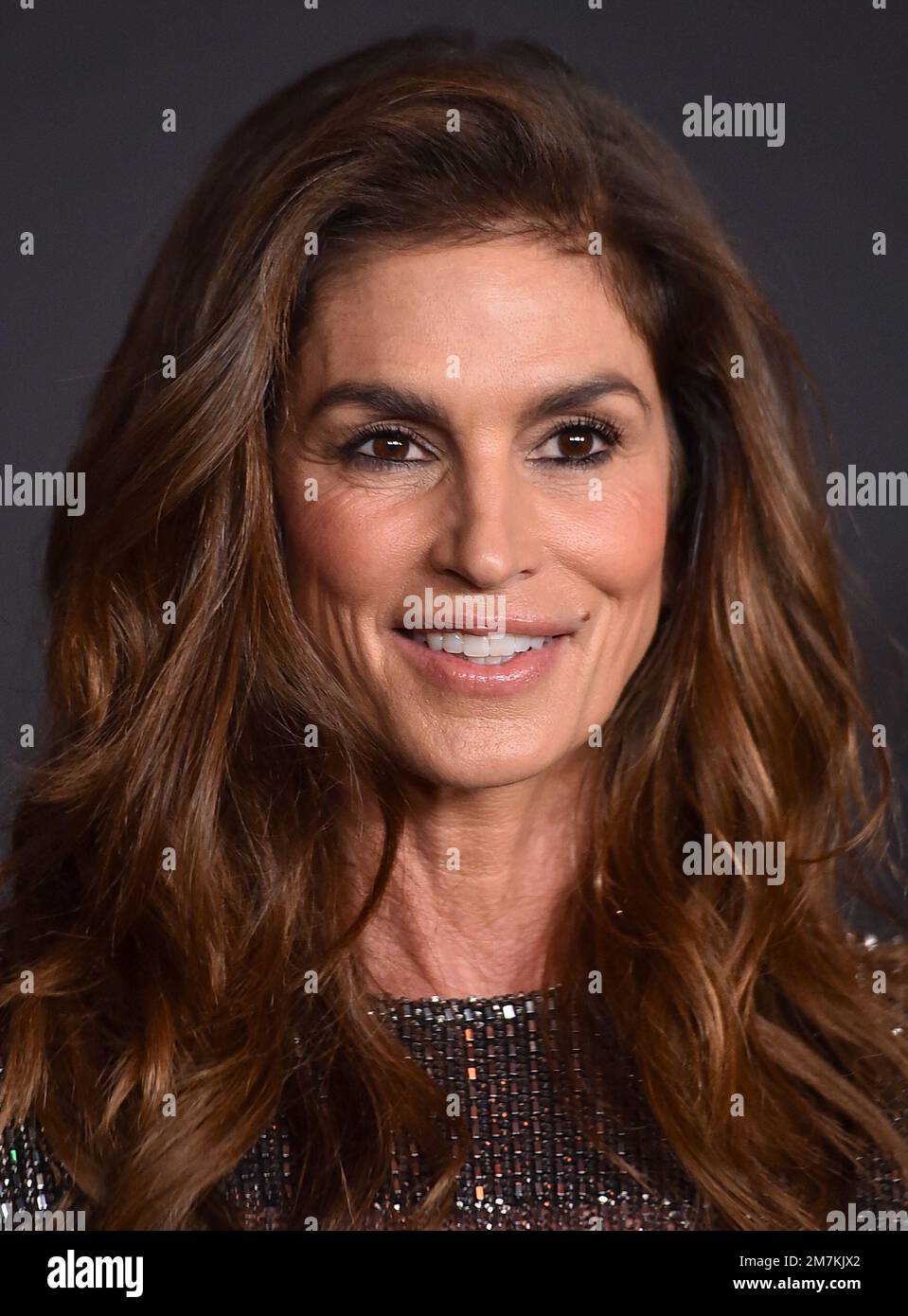 Cindy Crawford arrives at the Celine Fall/Winter 2023 Fashion Show on