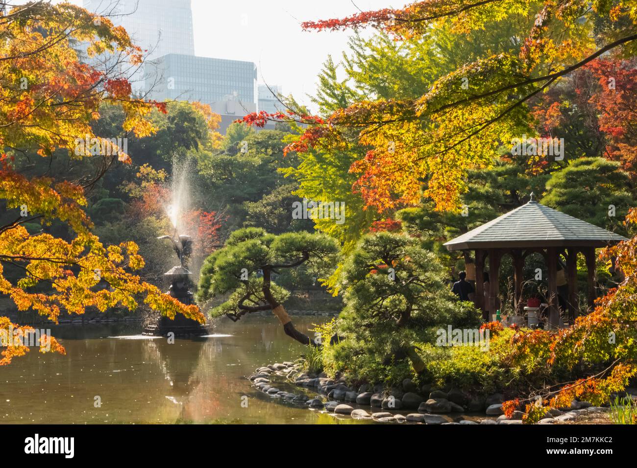 Japan, Honshu, Tokyo, Hibiya, Hibiya Park, The Crane Fountain and