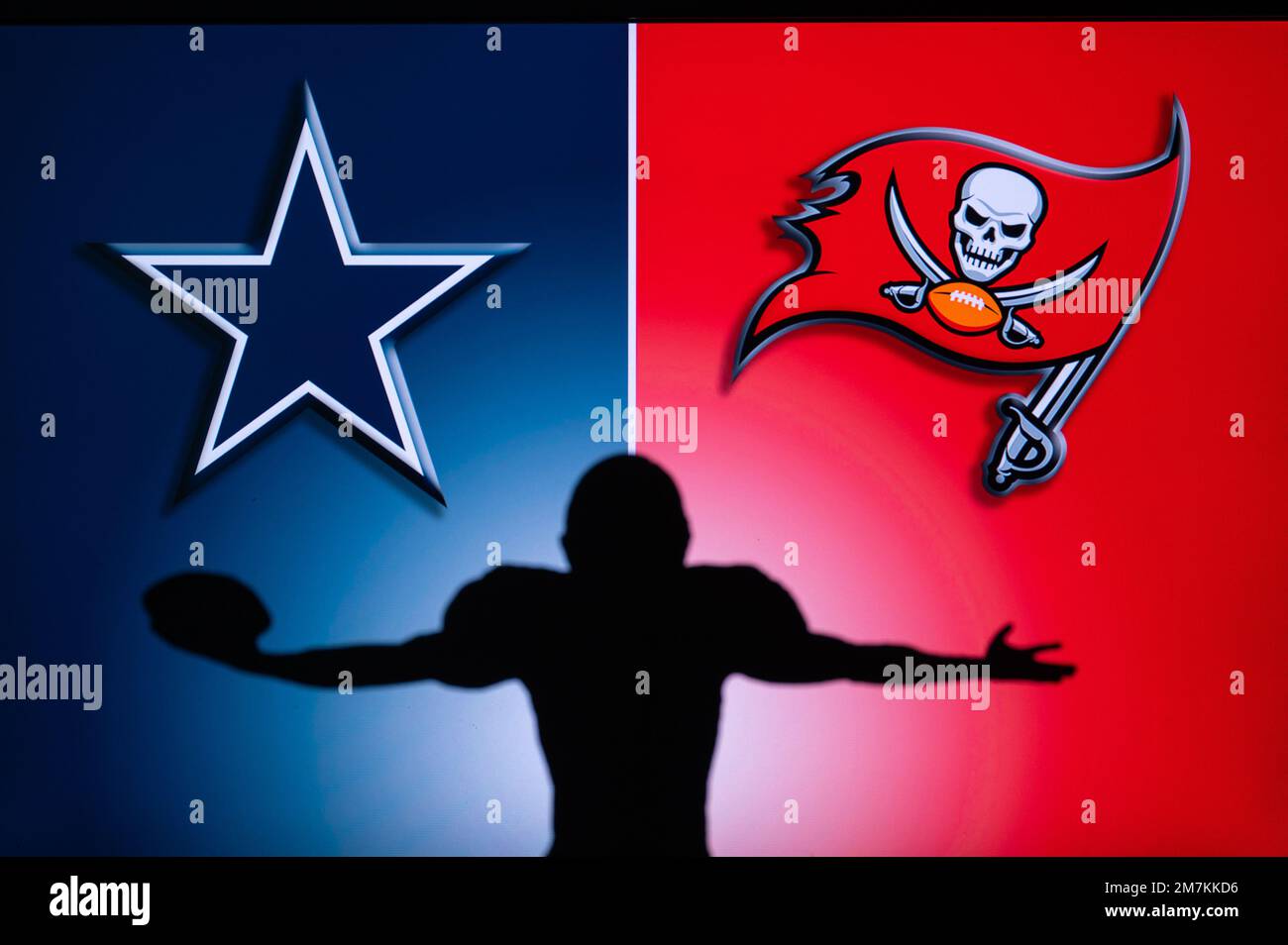 TAMPA BAY, USA, JANUARY 10, 2023 Dallas Cowboys vs. Tampa Bay Buccaneers. NFL Wild Card Round