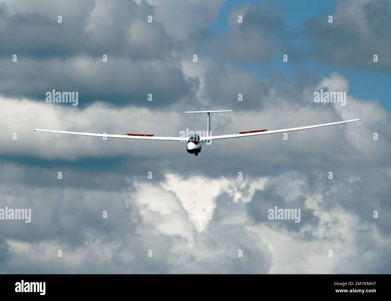 Glider over the South Downs, West Sussex Stock Photo Alamy