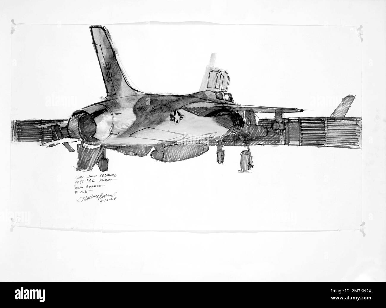 Rum Runner F105 in Thailand Artist Marbury Brown. Exact date shot