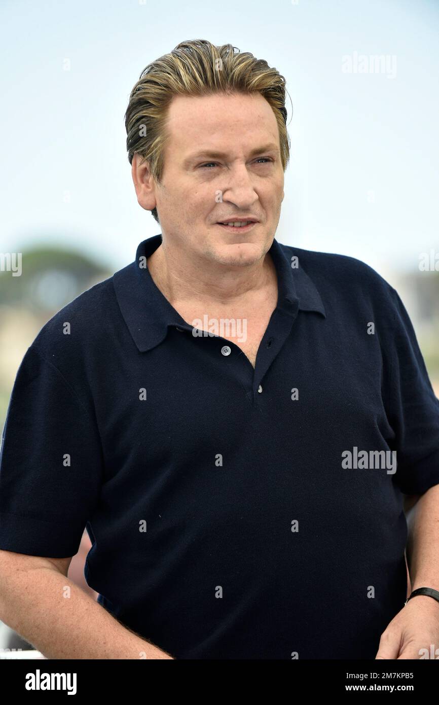 Actor Benoit Magimel posing during the photocall of the film “Pacifiction” on the occasion of the Cannes Film Festival on May 27, 2022 Stock Photo