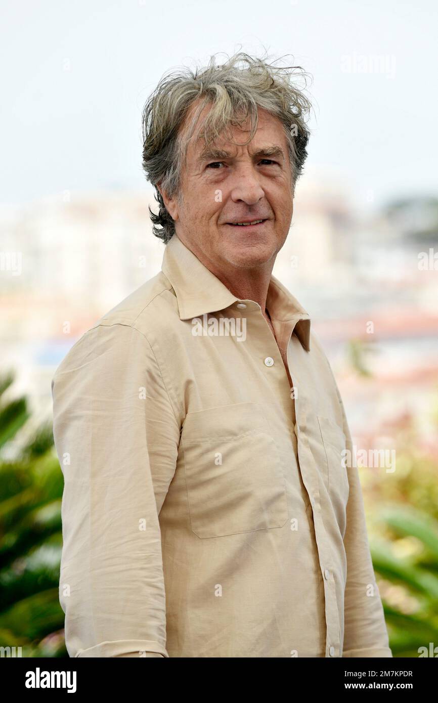 Actor Francois Cluzet posing during the photocall of the film “Mascarade” on the occasion of the Cannes Film Festival on May 28, 2022 Stock Photo