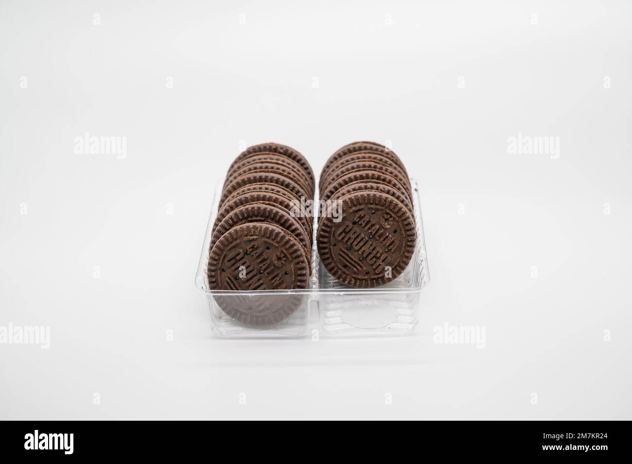 hocolate vanilla Catalina Crunch Keto cookies Stock Photo