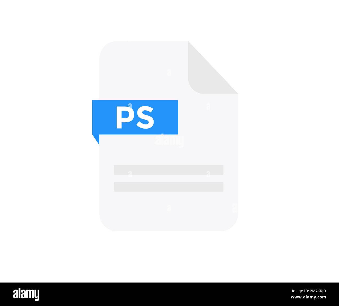 File format PS logo design. Document file icon, internet, extension, sign, type, presentation, graphic, application. Stock Vector