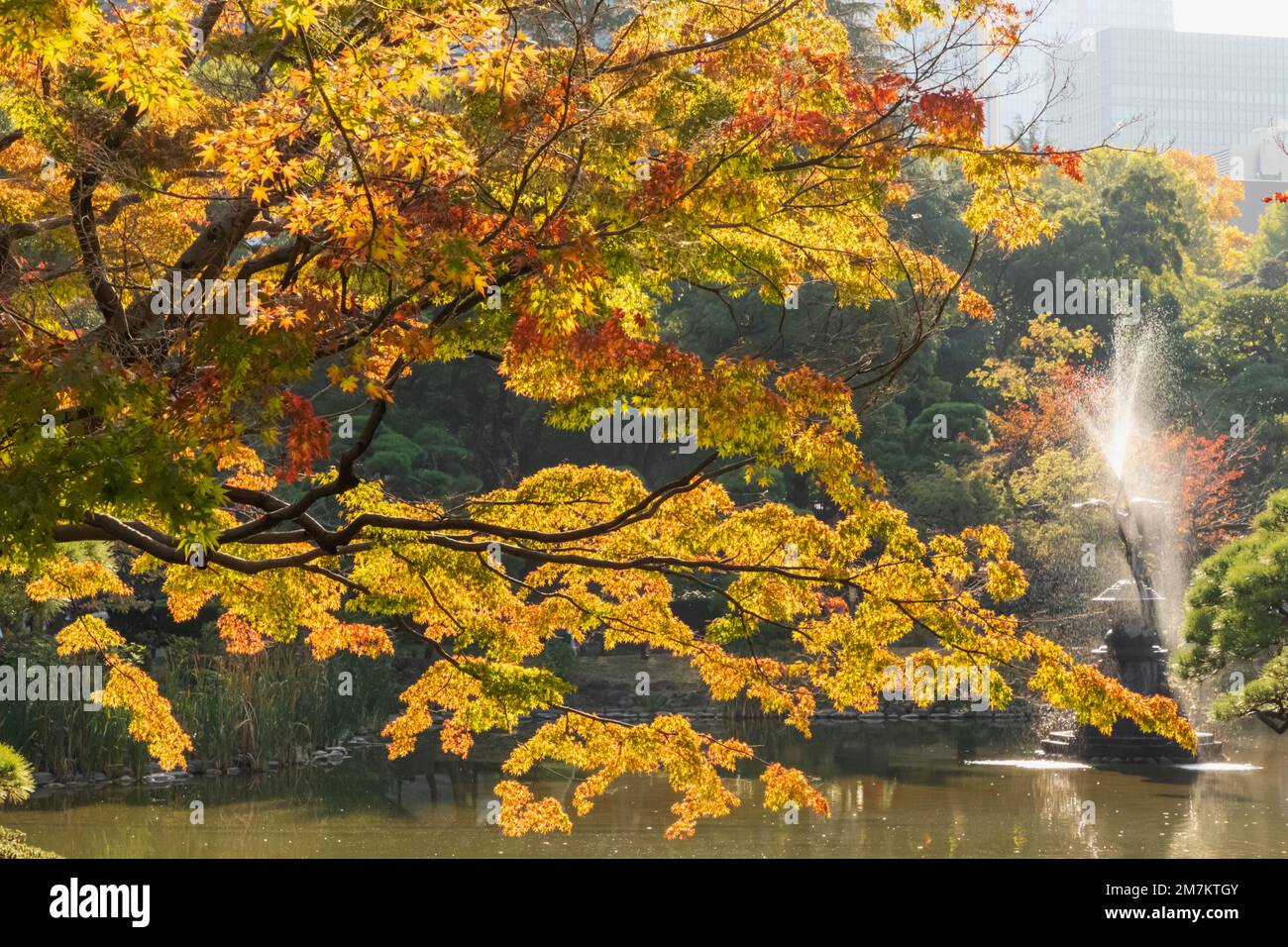 Japan, Honshu, Tokyo, Hibiya, Hibiya Park, The Crane Fountain and