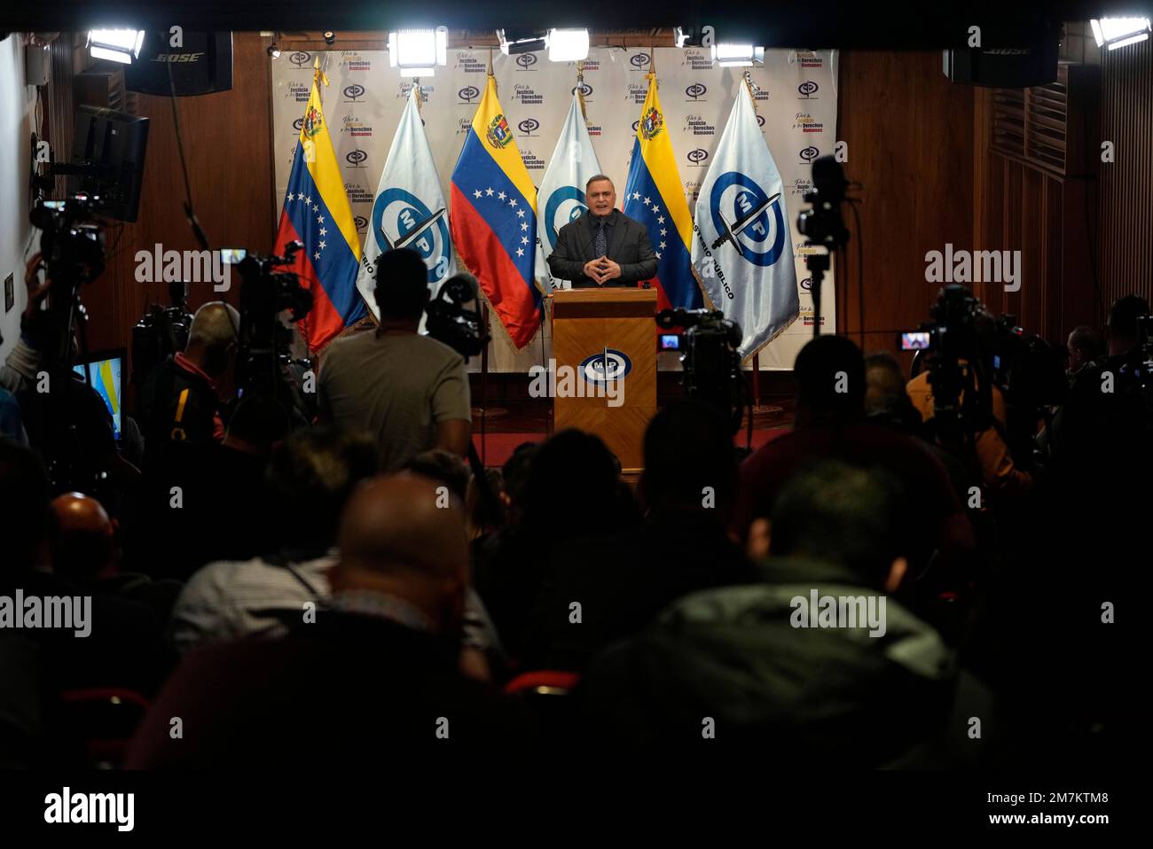 Venezuelan Attorney General Tarek William Saab announces the arrest