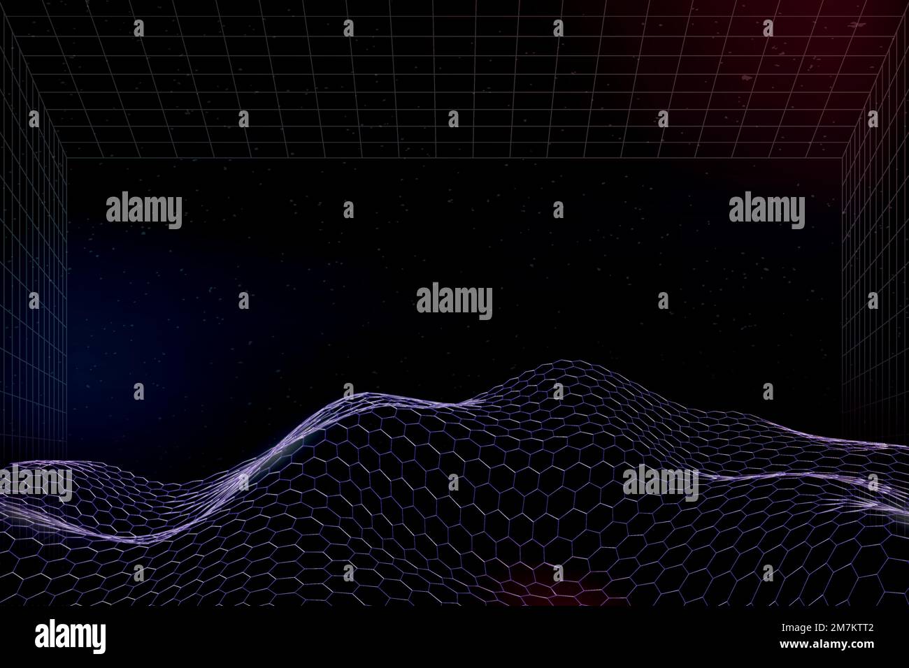 Purple 3D abstract wave pattern background vector Stock Vector Image ...