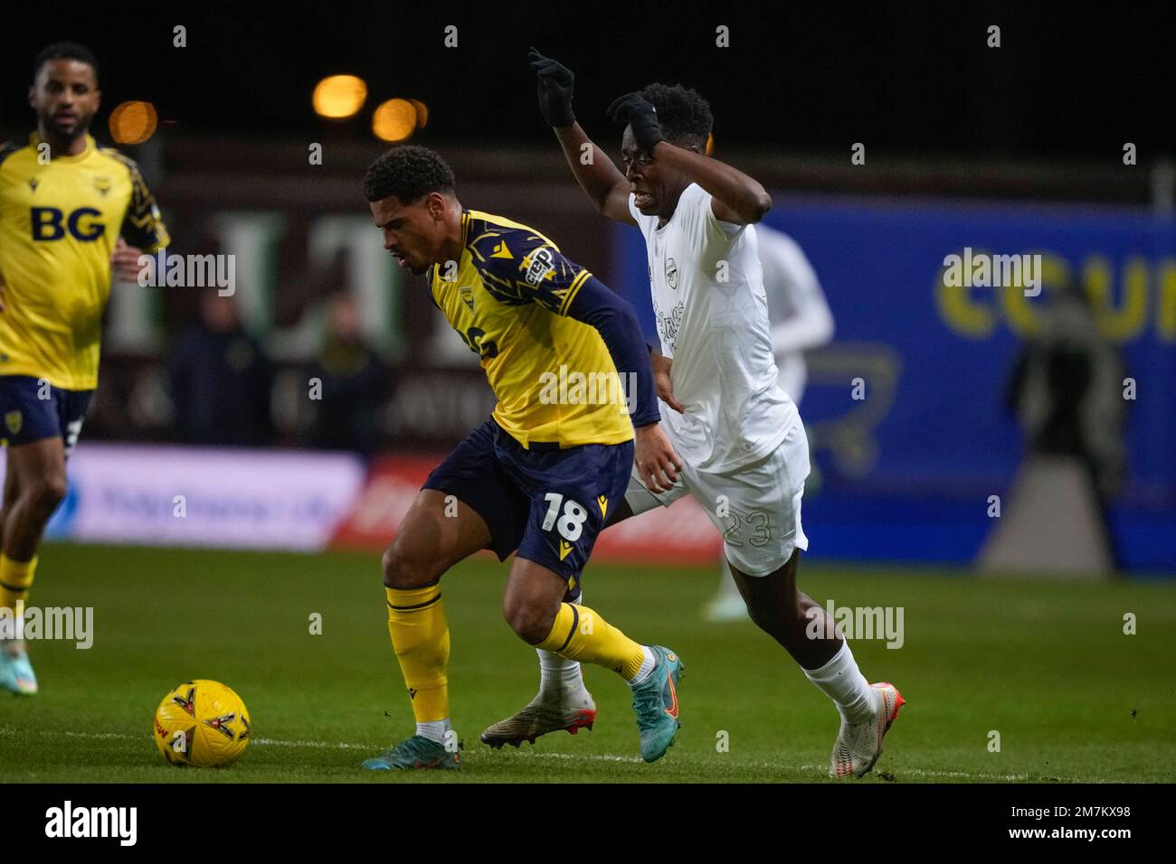 Oxford's Marcus McGuane, left, and Oxford's Josh Murphy fight for the