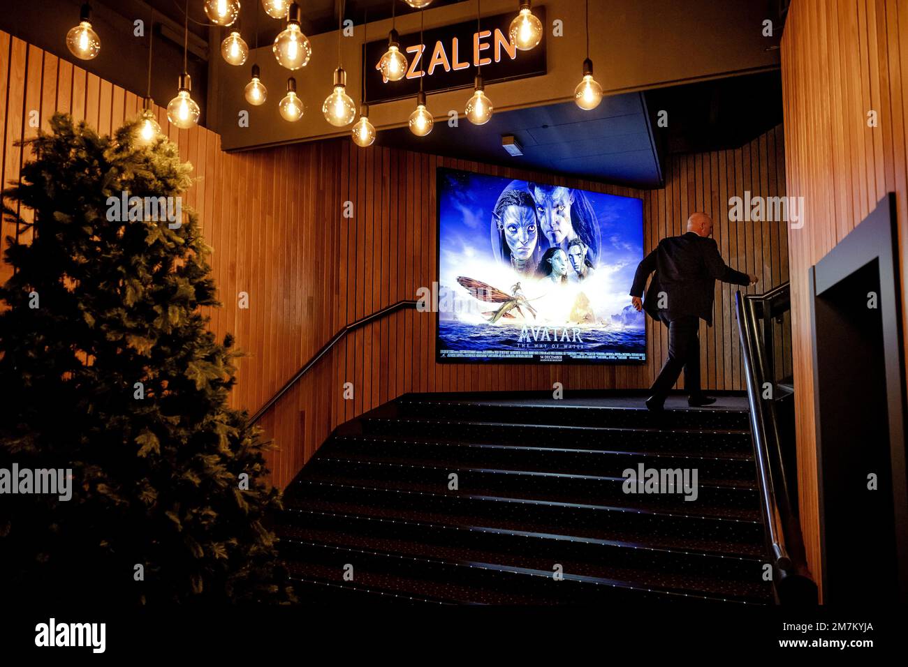 ARNHEM - Interior of cinema, Vue Arnhem. The cinemas are counting more visits again after a period of fewer visits, mainly as a result of the corona measures. ANP ROBIN VAN LONKHUIJSEN netherlands out - belgium out Stock Photo