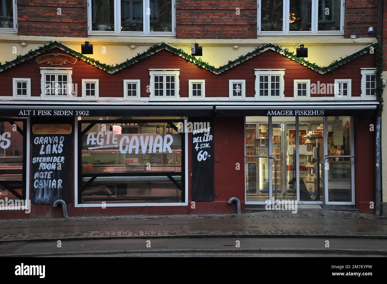 Copenhagen/Denmark/09 January 2023/Amager fish shop called Amager
