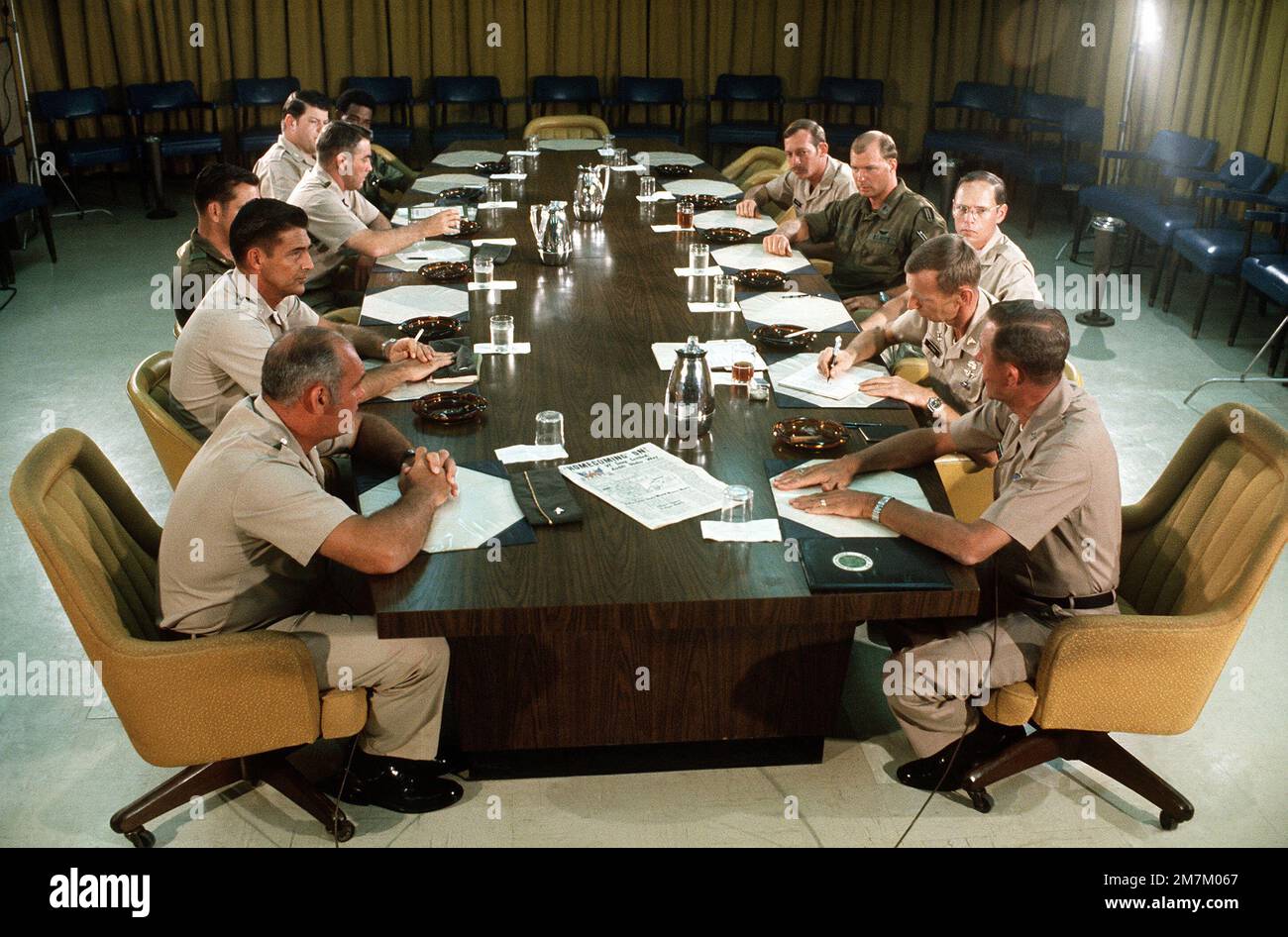 Overall view of Operation Homecoming debriefing held at Military ...