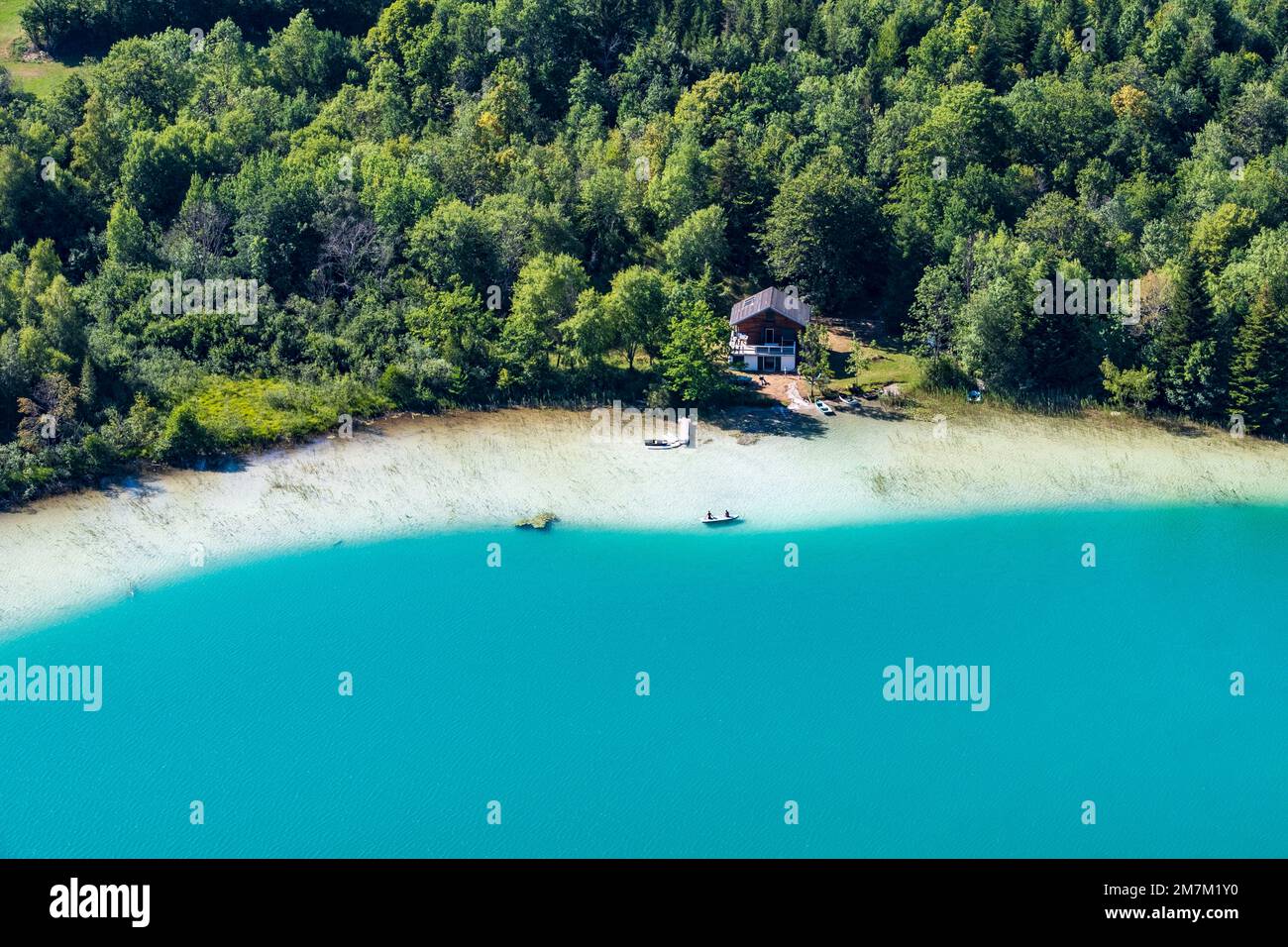 La ChauxduDombief (centraleastern France) Lake Grand Maclu viewed from the path leading to La ChauxduDombief (centraleastern France) Lake Grand Maclu viewed from the path leading to
