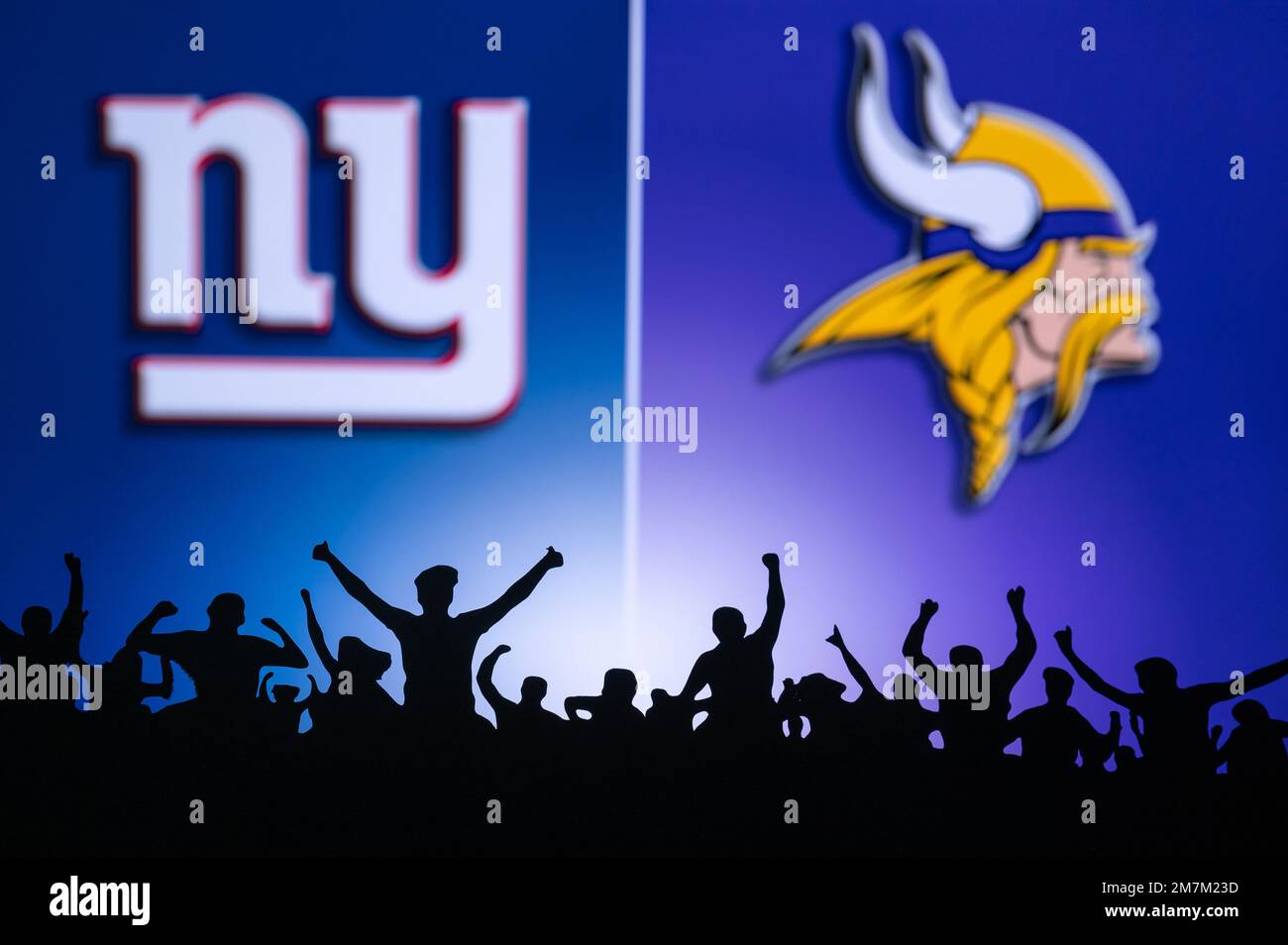 MINNESOTA, USA, JANUARY 10, 2023 New York Giants vs. Minnesota Vikings