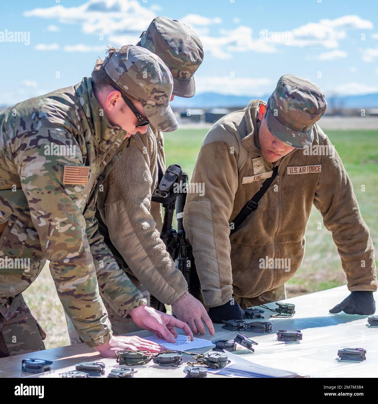 From the left staff sgt joshua macdonell airman 1st class brian