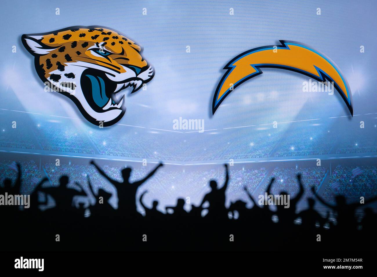 JACKSONVILLE, USA, JANUARY 10, 2023 Los Angeles Chargers vs