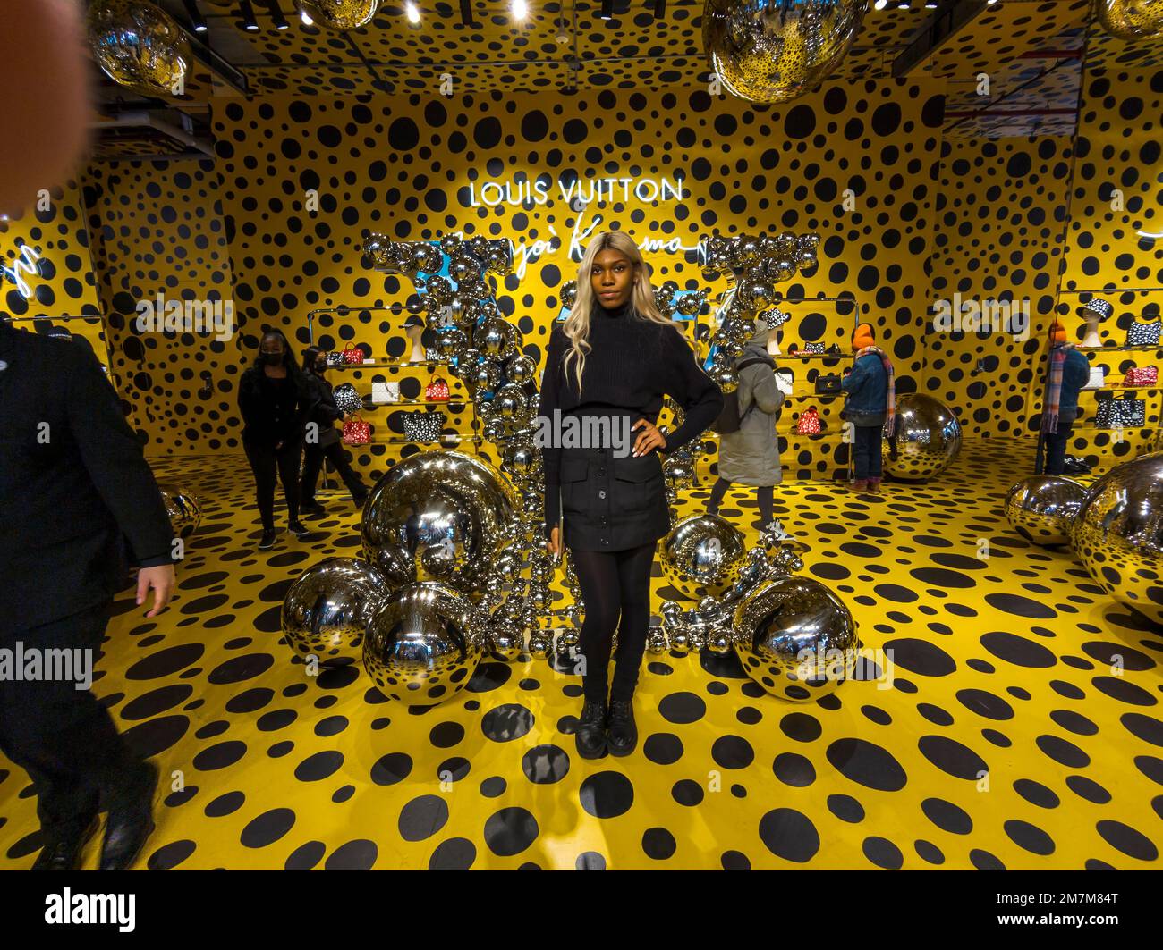 Louis Vuitton store showcasing collaboration with Japanese artist Yayoi  Kusama. Rodeo Driver, Beverly Hills, California, United States of America  Stock Photo - Alamy