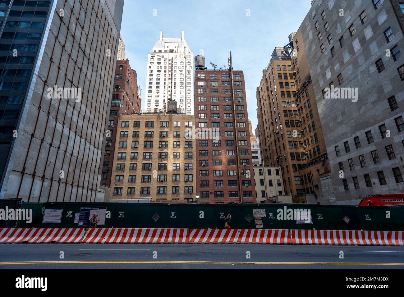Development on West 57th Street in Midtown Manhattan in New York on Sunday, January 8, 2023. (© Richard B. Levine) Stock Photo