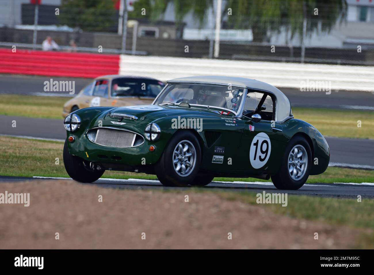 Jim Chapman, Tim Kary, Austin Healey 3000, Masters Historic Racing, International Trophy for Classic GT Cars Pre ’66, a fifty minute race with a compu Stock Photo