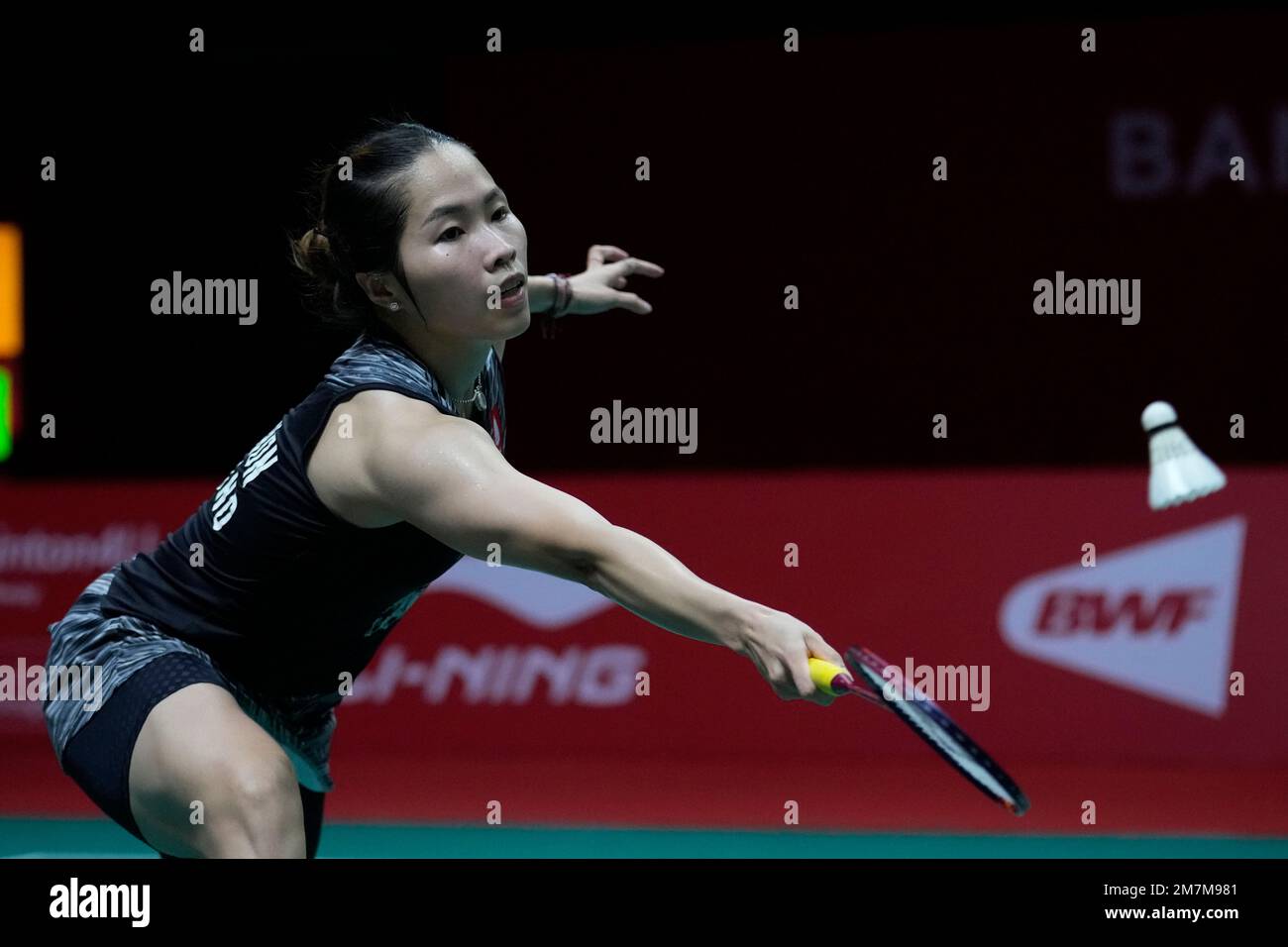 Thailands Ratchanok Intanon competes against Taiwans Tai Tzu-ying during their womens singles Group B badminton match at the BWF World Tour Finals in Bangkok, Thailand, Friday, Dec
