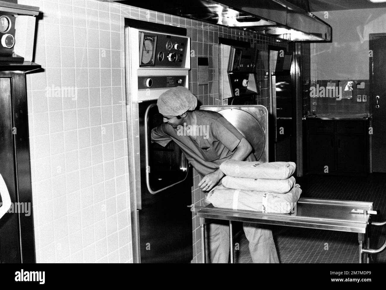 The autoclave room in the Centralized Material Section, where specific