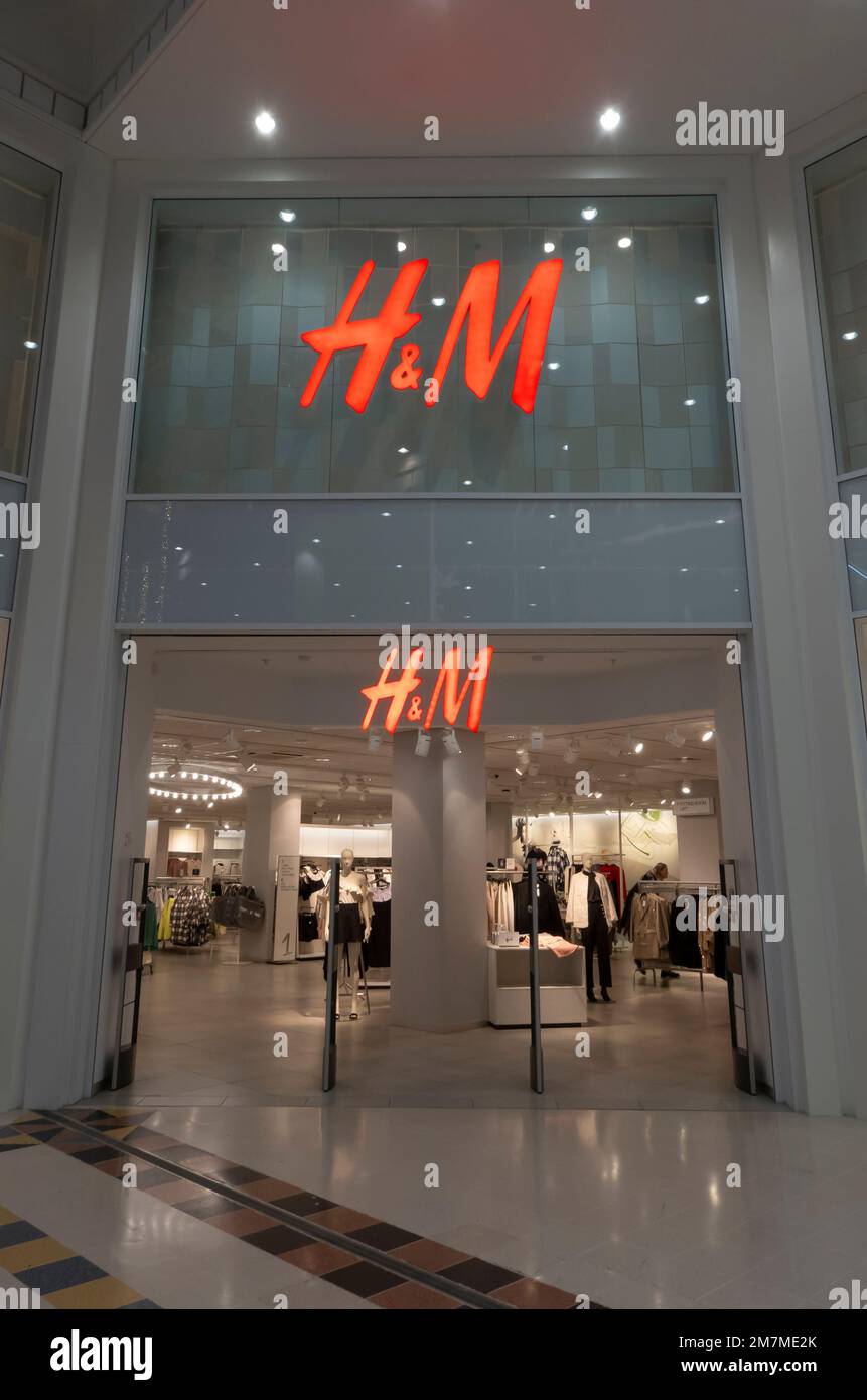 H&M clothing and homewear store Waterside shopping centre, Lincoln city