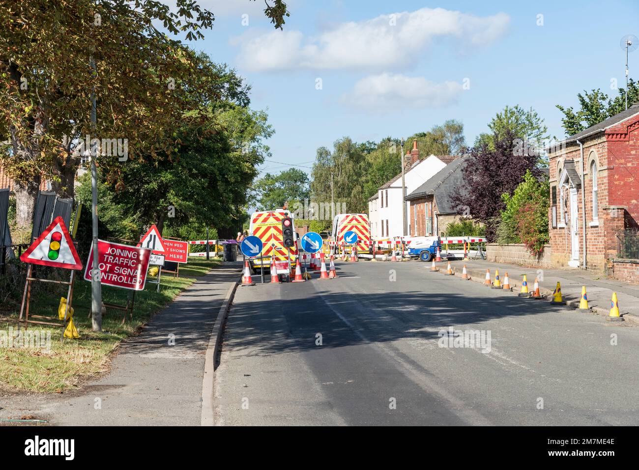 Road works High Street Cherry Willingham Lincoln 2022 Stock Photo Alamy