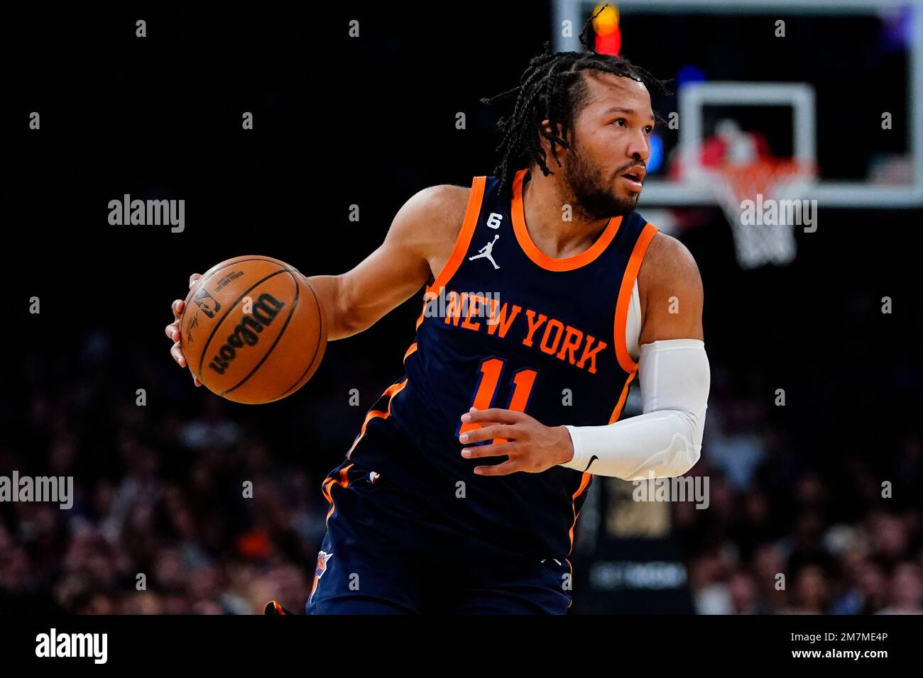 New York Knicks' Jalen Brunson (11) During The First Half Of An NBA ...