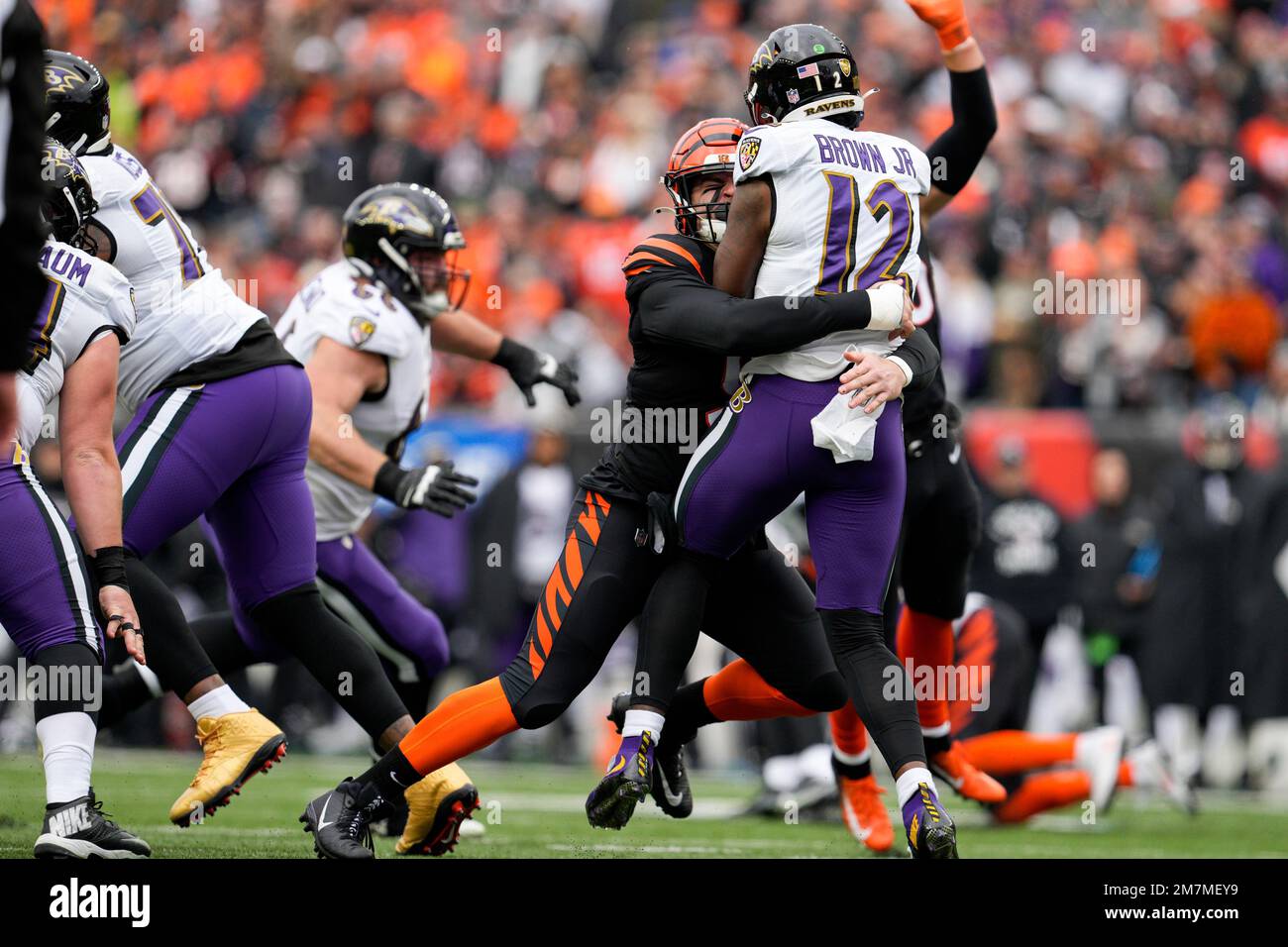 CINCINNATI, OH - DECEMBER 12: Cincinnati Bengals defensive end