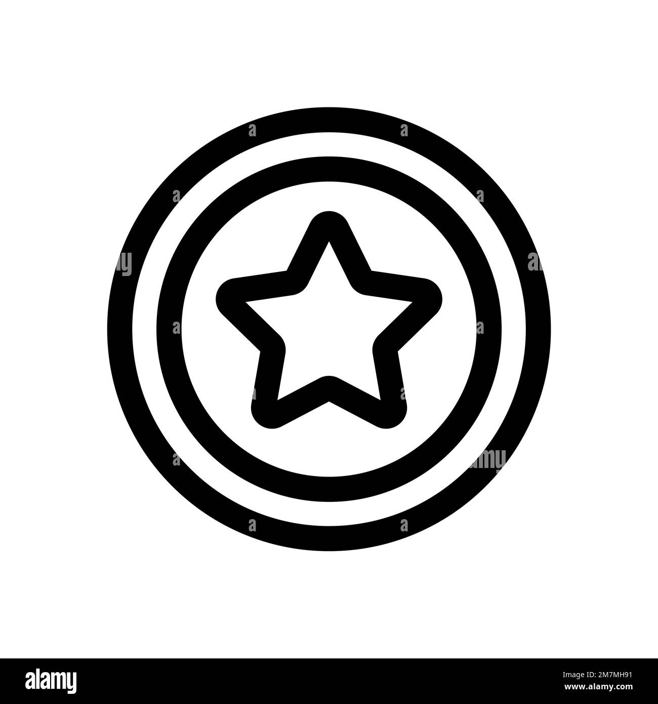 Game coin icon line isolated on white background. Black flat thin icon on  modern outline style. Linear symbol and editable stroke. Simple and pixel  pe Stock Vector Image & Art - Alamy