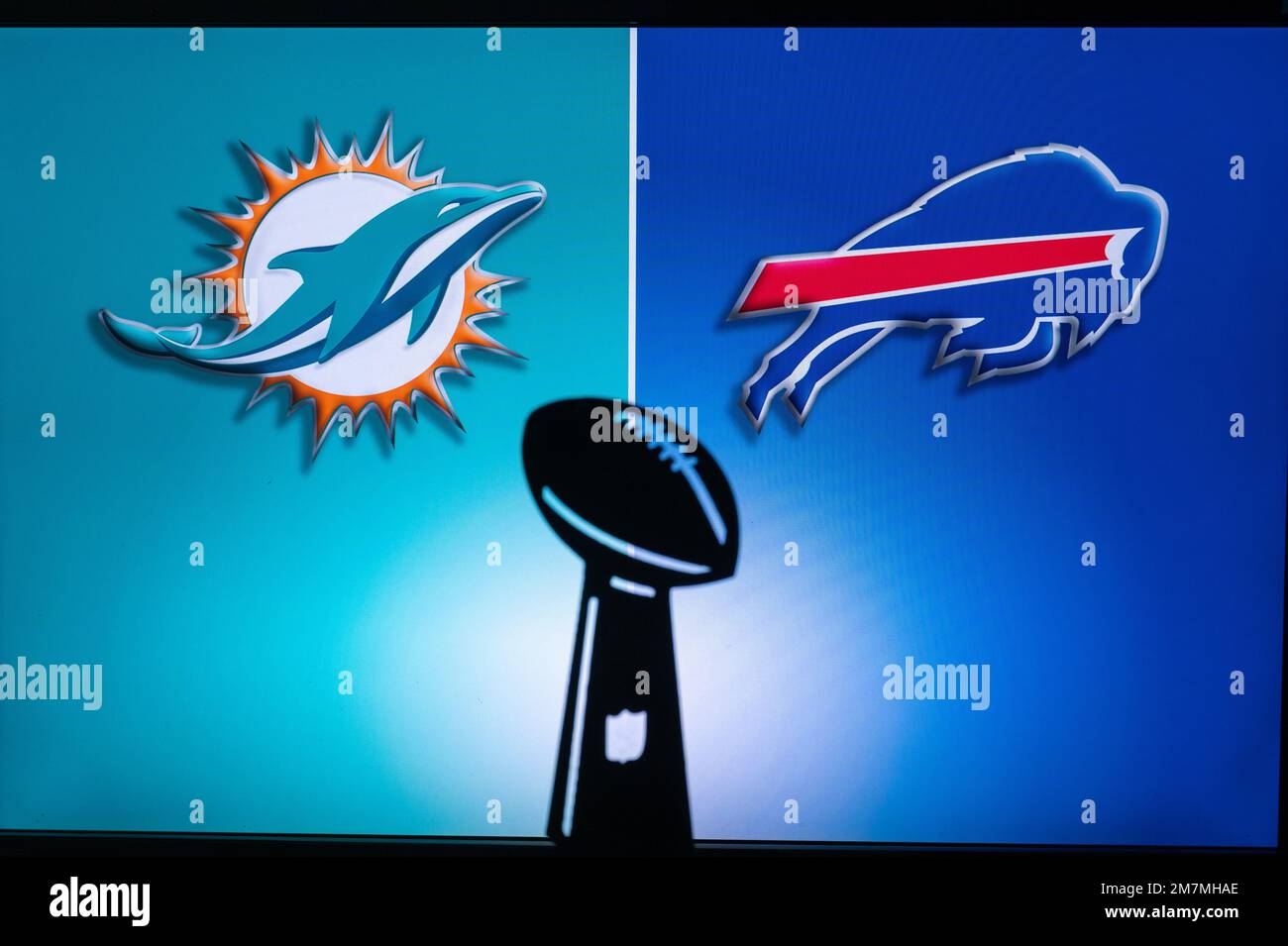 BUFFALO, USA, JANUARY 10, 2023 Miami Dolphins vs. Buffalo Bills. NFL