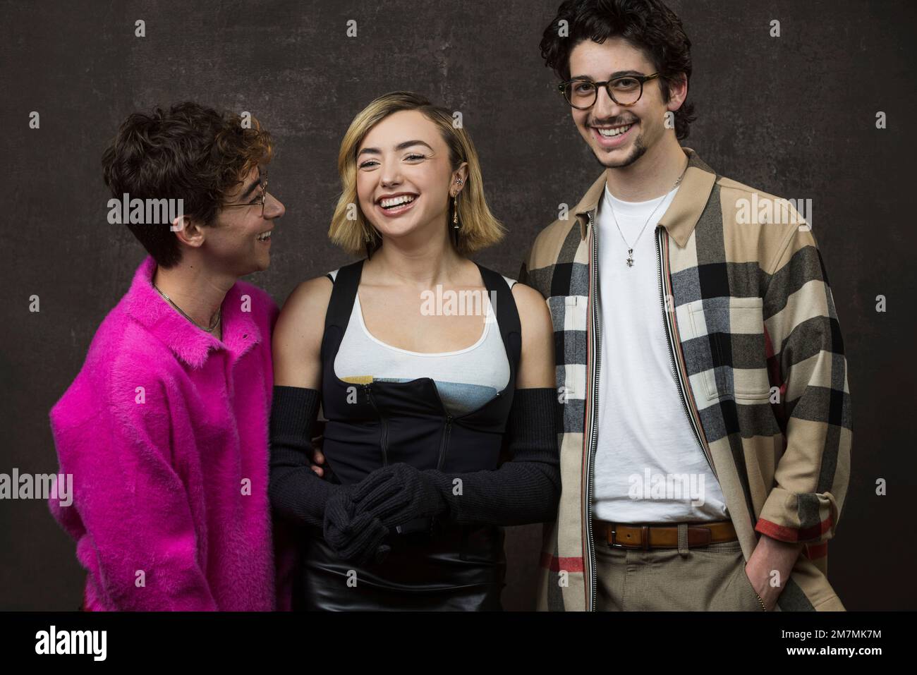 Nick Pugliese, from left, Peyton List and Mylo Manheim, cast members in