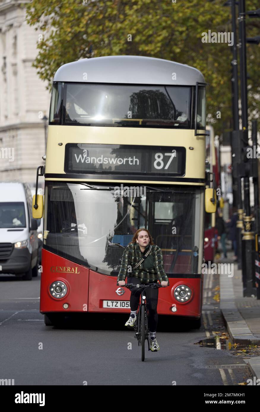 Woman riding bus hi-res stock photography and images - Alamy