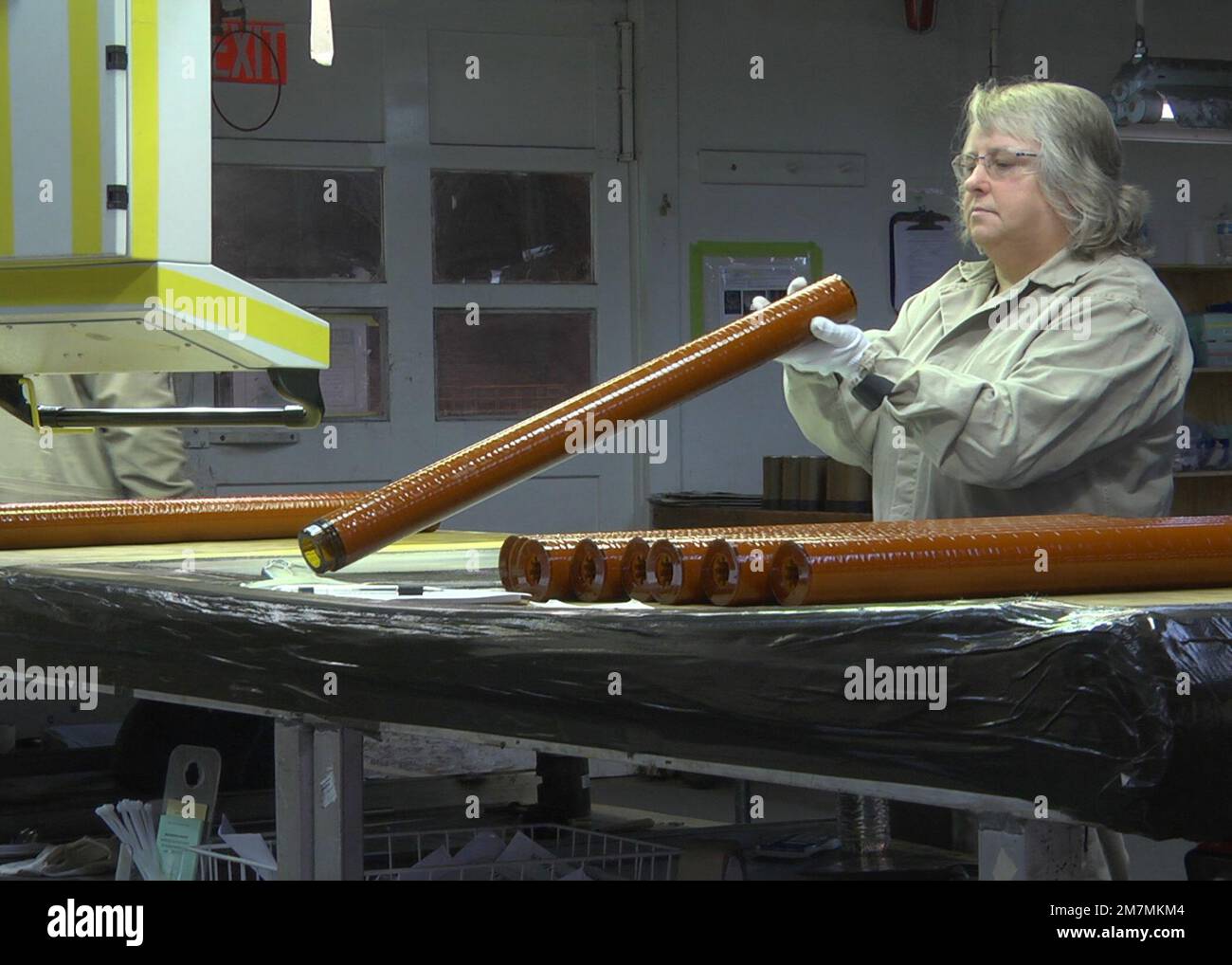 Rocket Tube Propellant Inspection at Radford Army Ammunition Plant