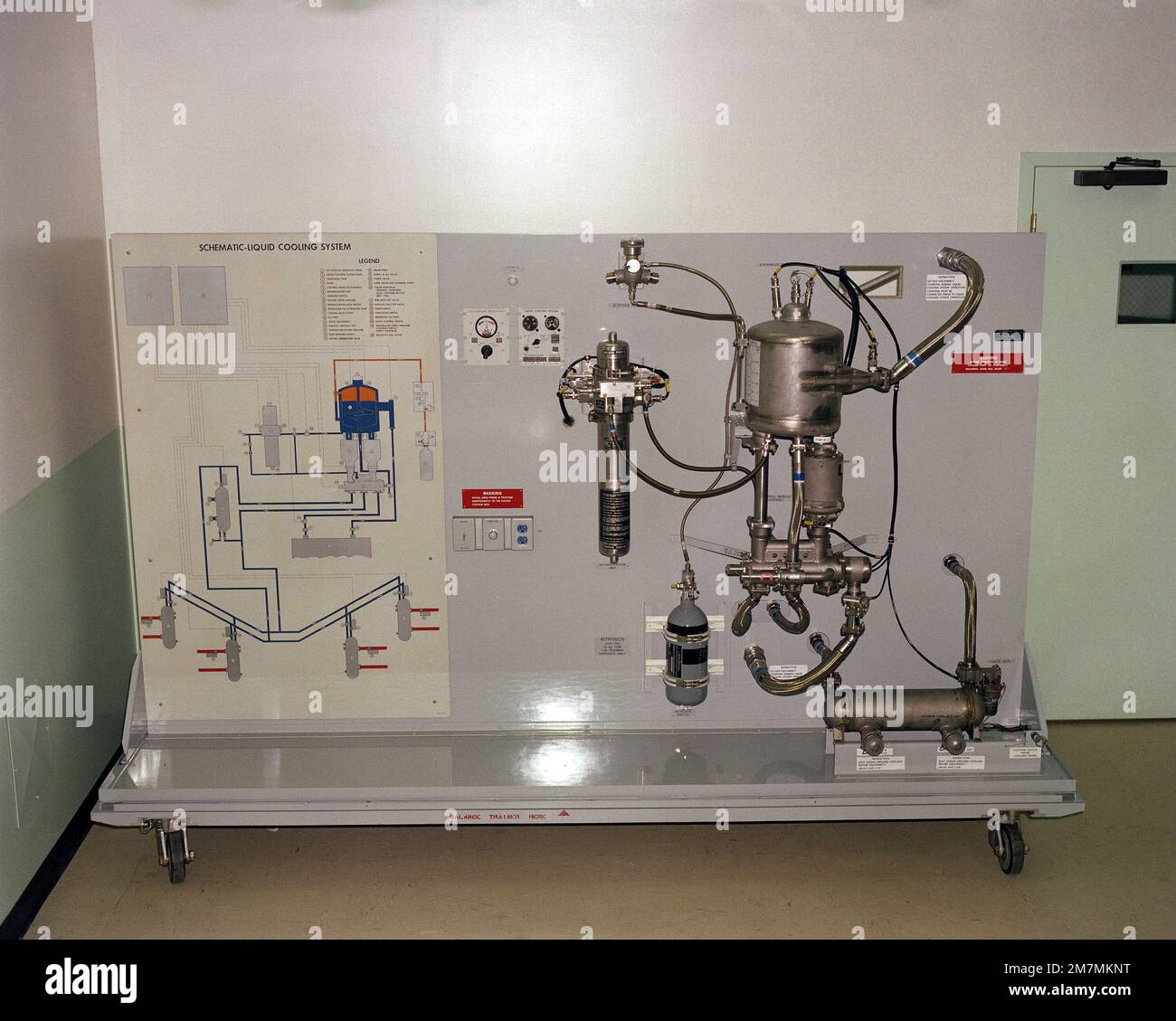 The liquid cooling system trainer was developed by the Boeing Company