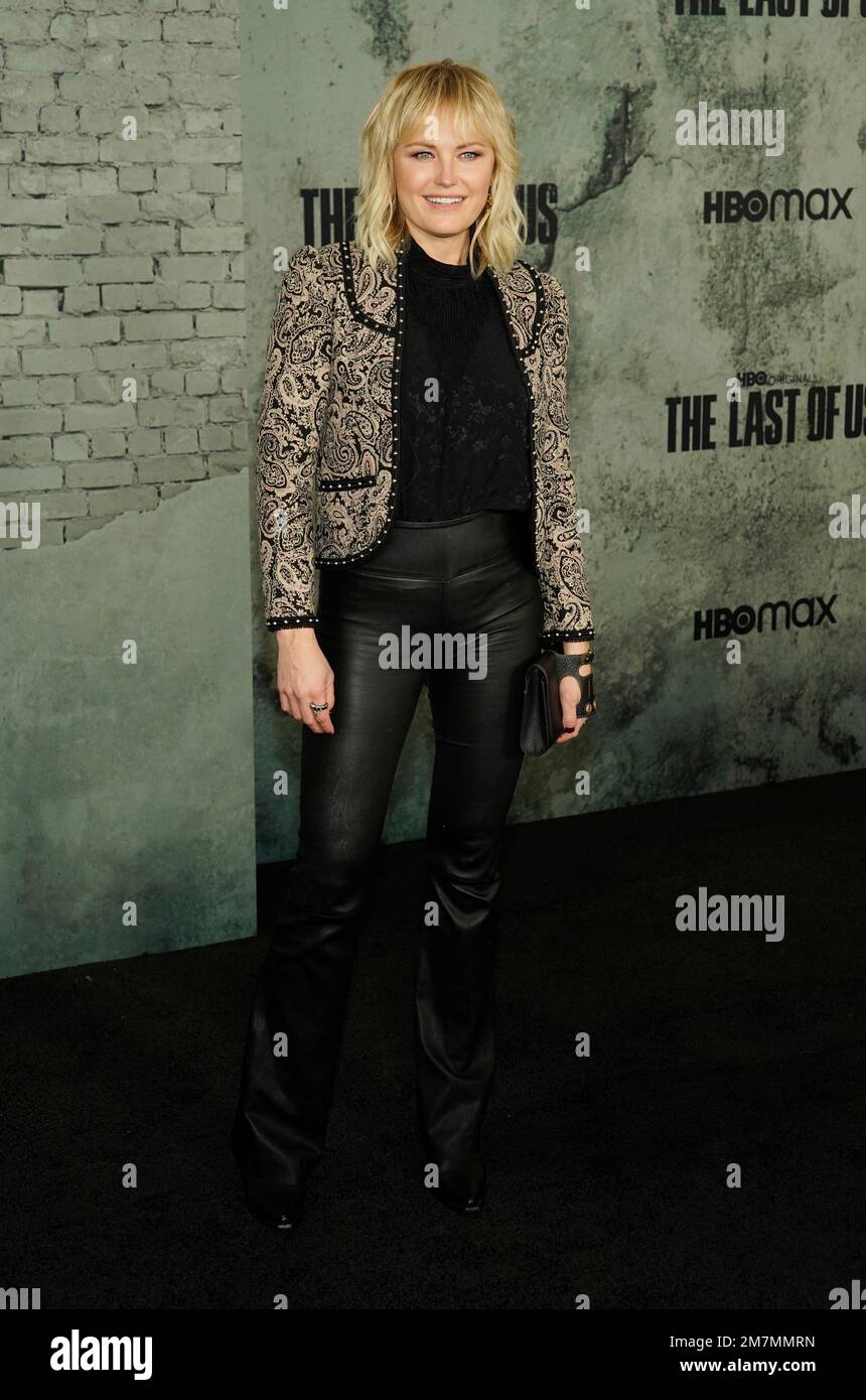 Malin Akerman poses at the premiere of the HBO series "The Last of Us