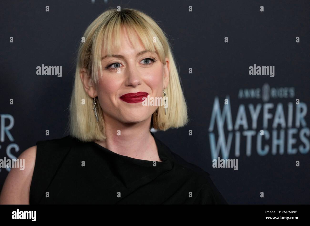 Hannah Aline poses at the premiere of the AMC television series