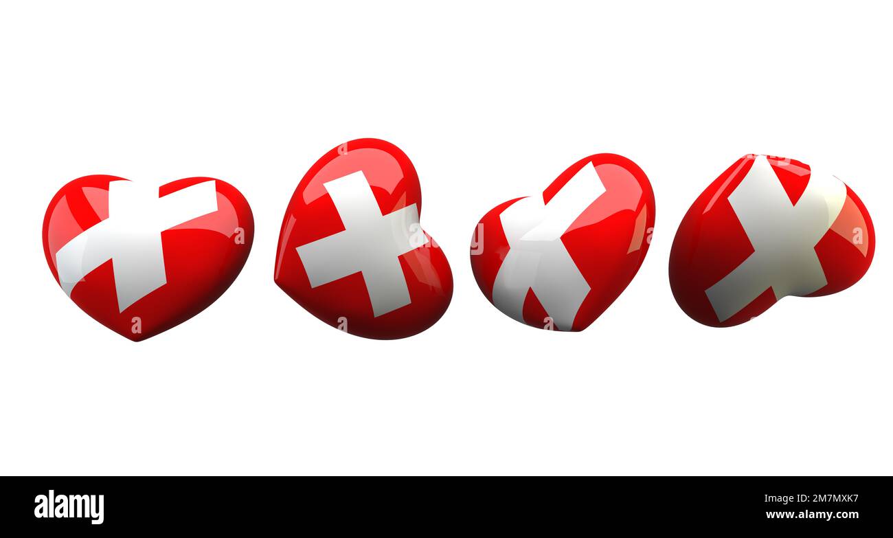 I Love Switzerland Collection Heart With Switzerland Flag Romantic Image On White Background I Love Switzerland Collection Heart With Switzerland Flag Romantic Image On White Background
