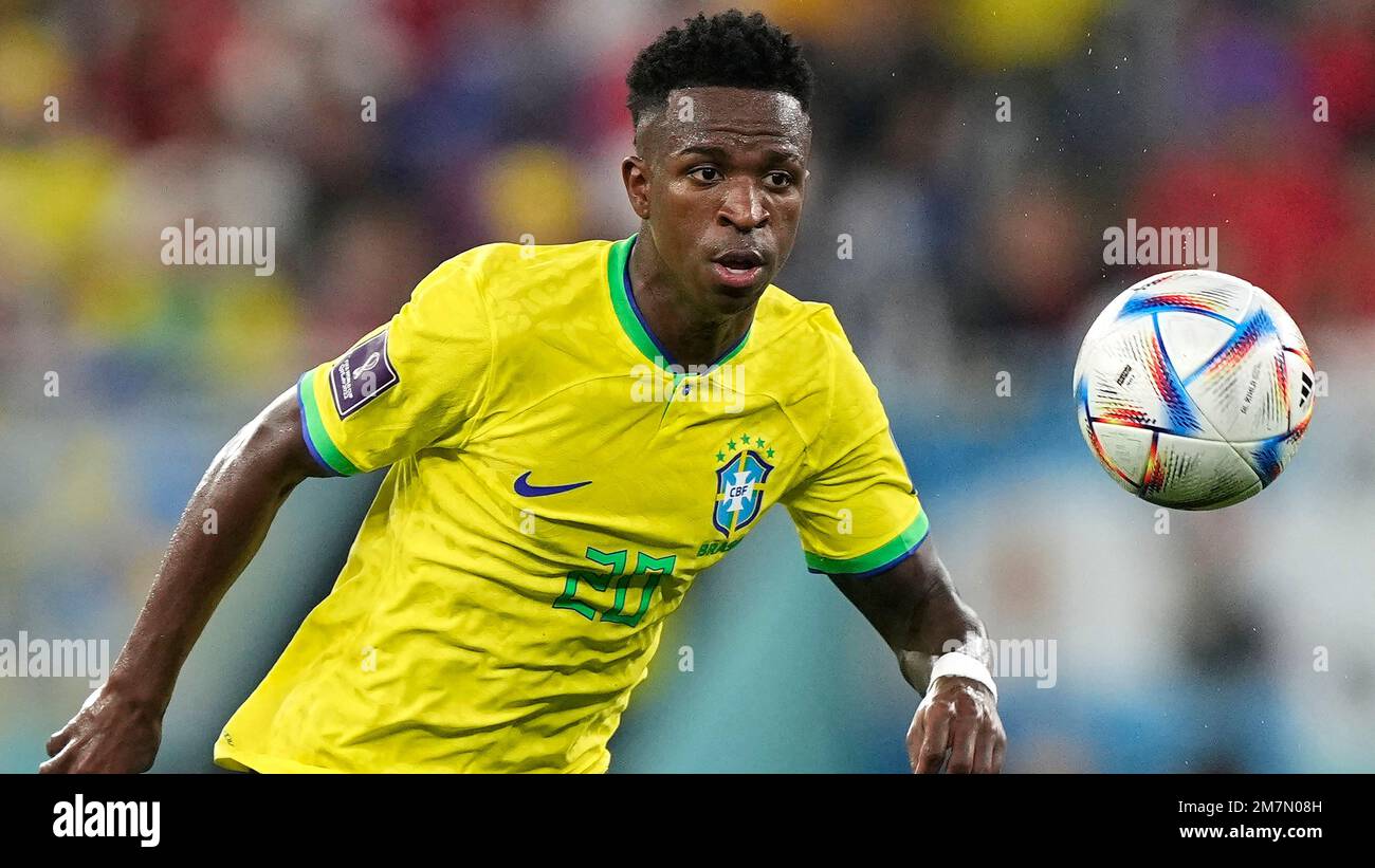 Brazil s Vinicius Junior In Action During The World Cup Round Of 16 brazil-s-vinicius-junior-in-action-during-the-world-cup-round-of-16