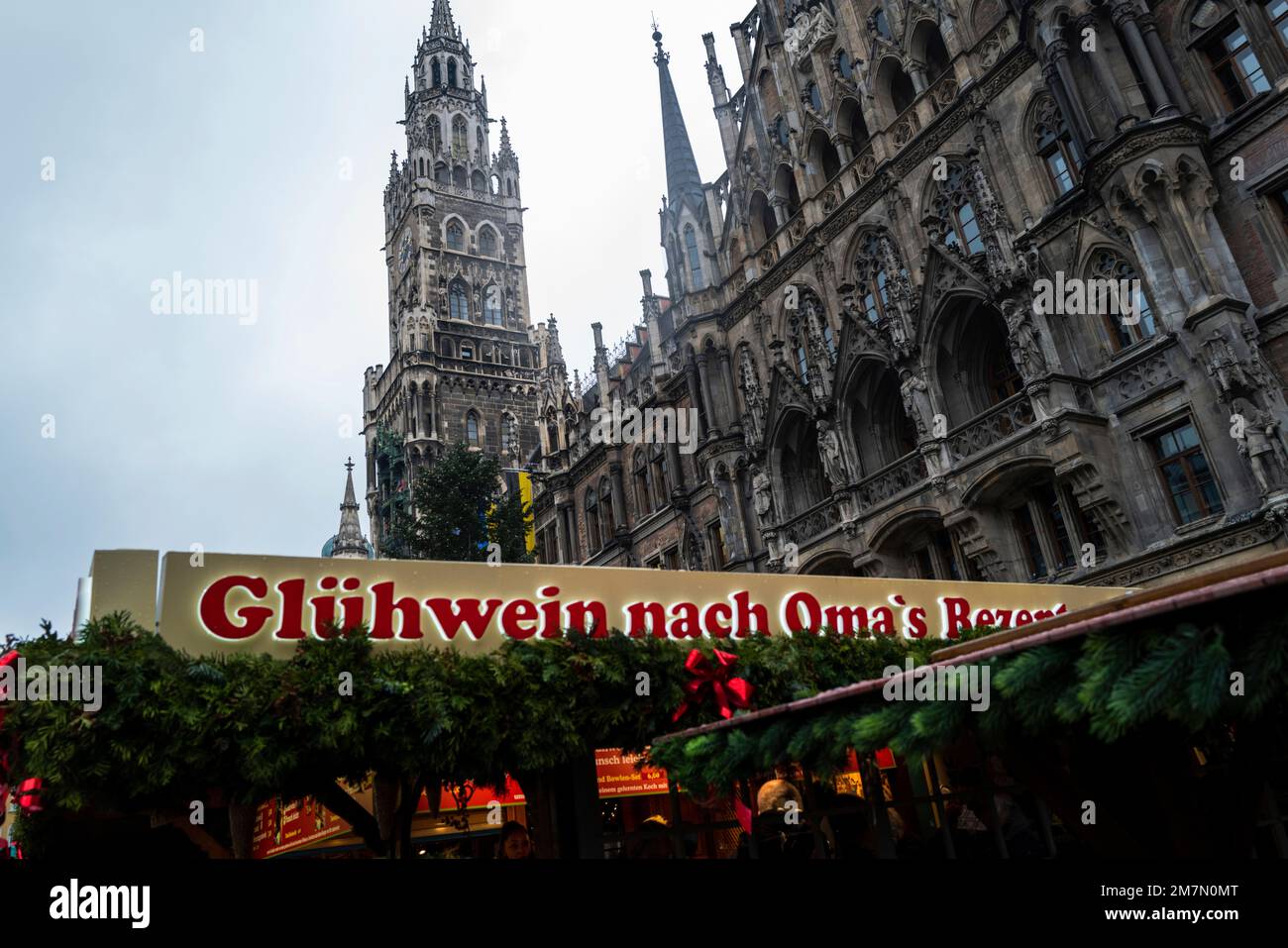 Christmas, Christkindlmarkt, Advent, Munich Stock Photo