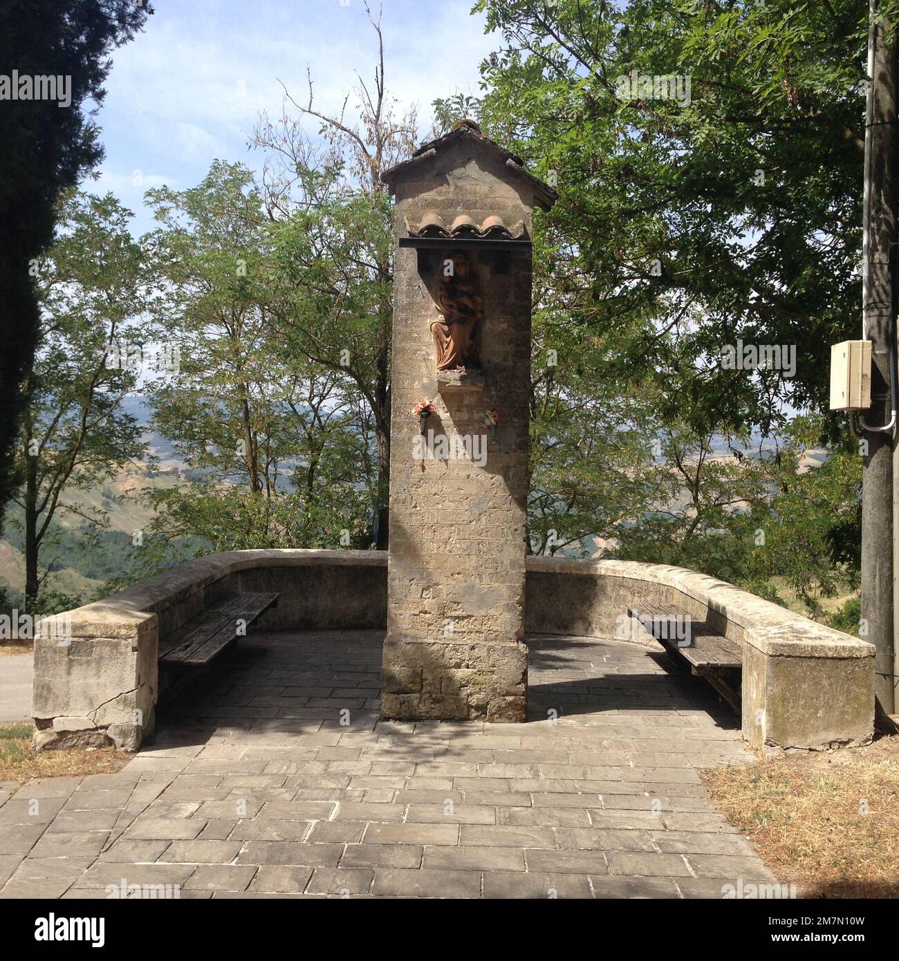 Pieve di Trebbio - Church of Trebbio Stock Photo