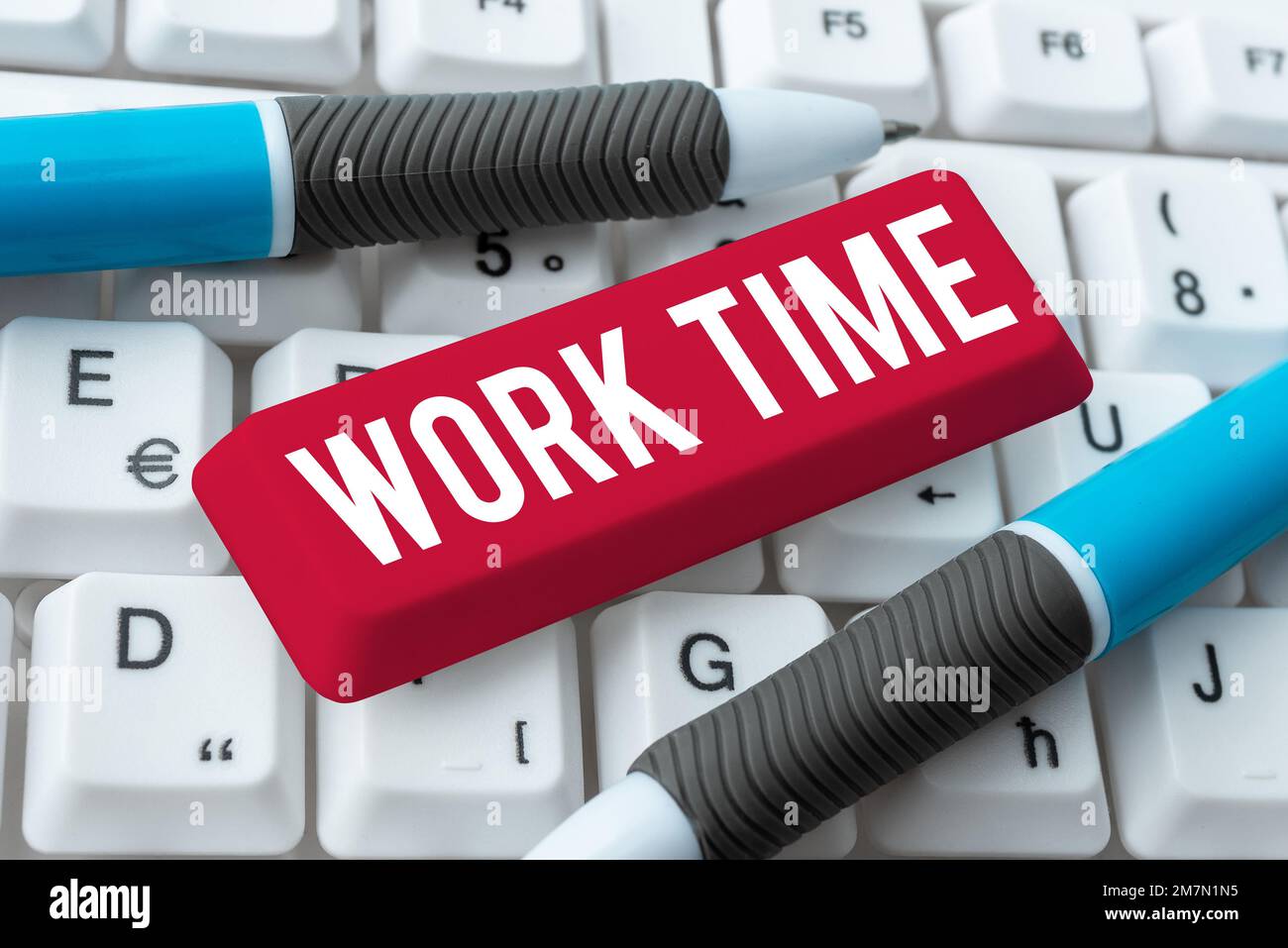 Writing displaying text Work Time. Business idea period starts when ...