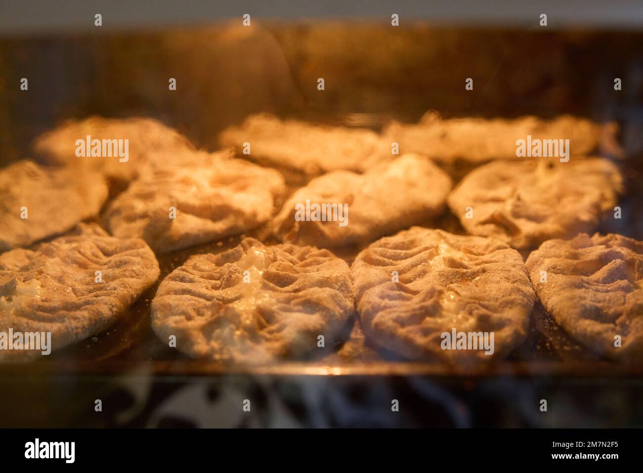 Finland, Karelian pierogi, bake, Stock Photo