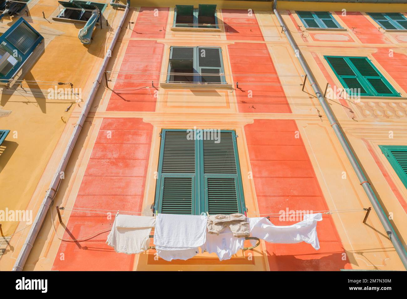 Traditional house facade, Portofino, Liguria, Italy Stock Photo Alamy