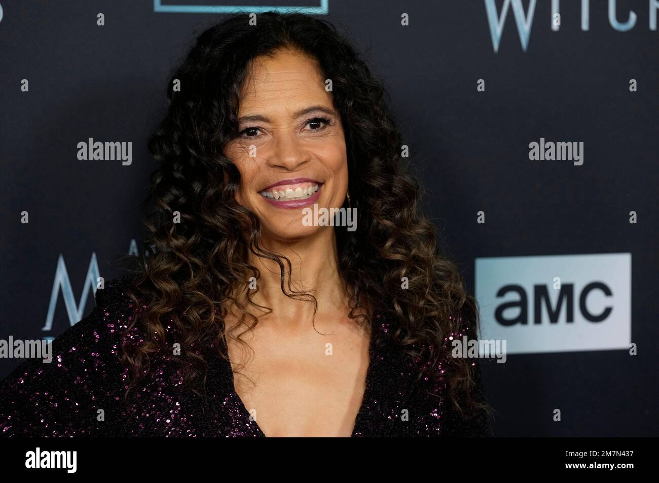 Erica Gimpel poses at the premiere of the AMC television series "Anne