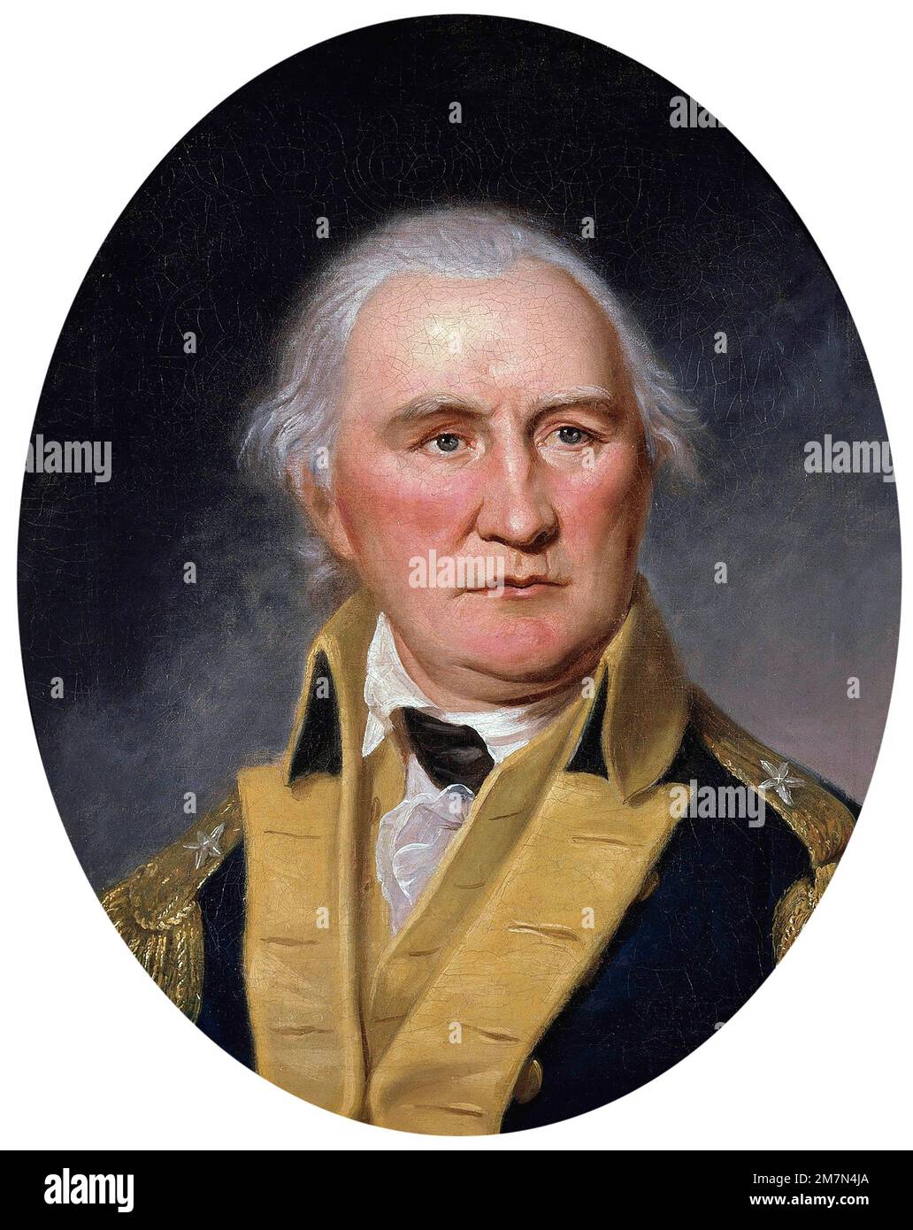 Daniel Morgan. Portrait of the American soldier and politician from Virginia, Daniel Morgan (c. 1735/1736-1802) by Charles Willson Peale, oil on canvas, c. 1794 Stock Photo