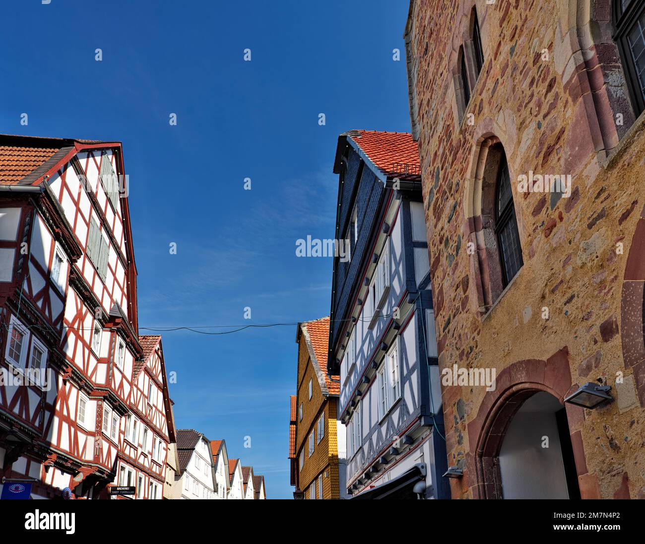 Stone house in kasseler strasse with three tiered stepped gables 1310 ...