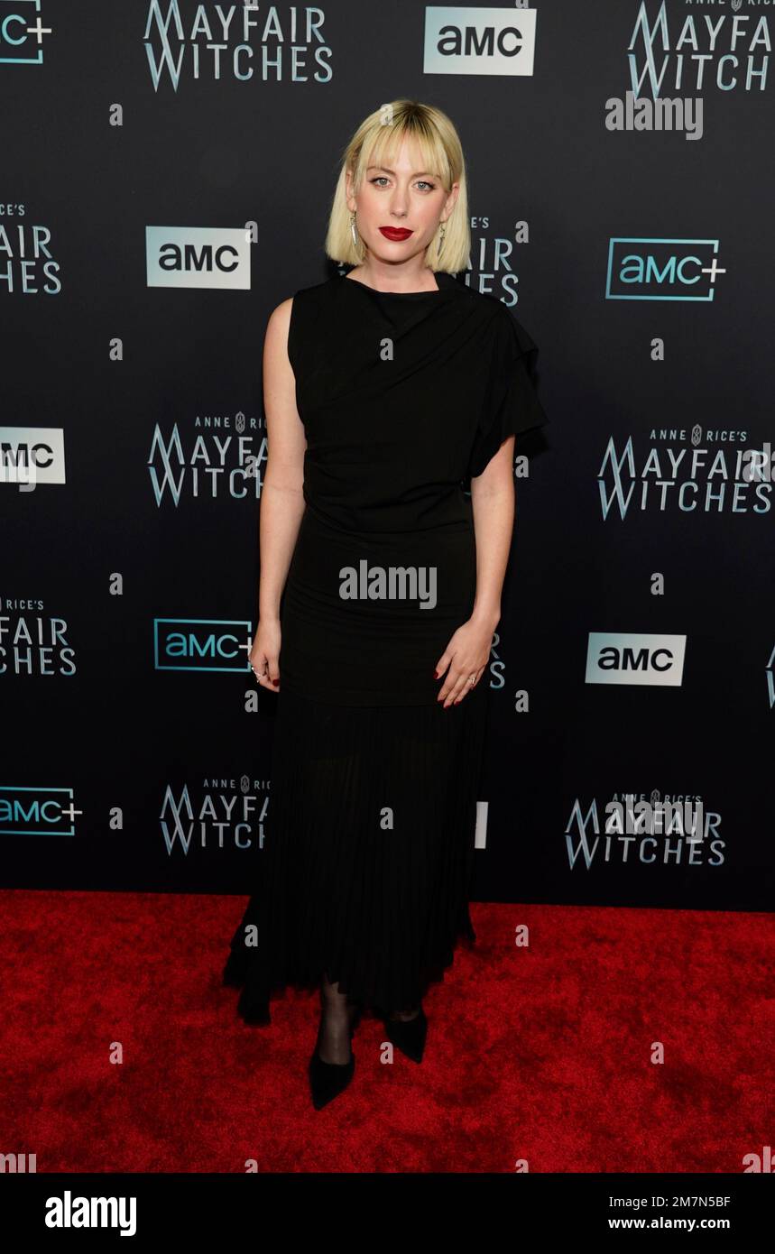 Hannah Aline poses at the premiere of the AMC television series
