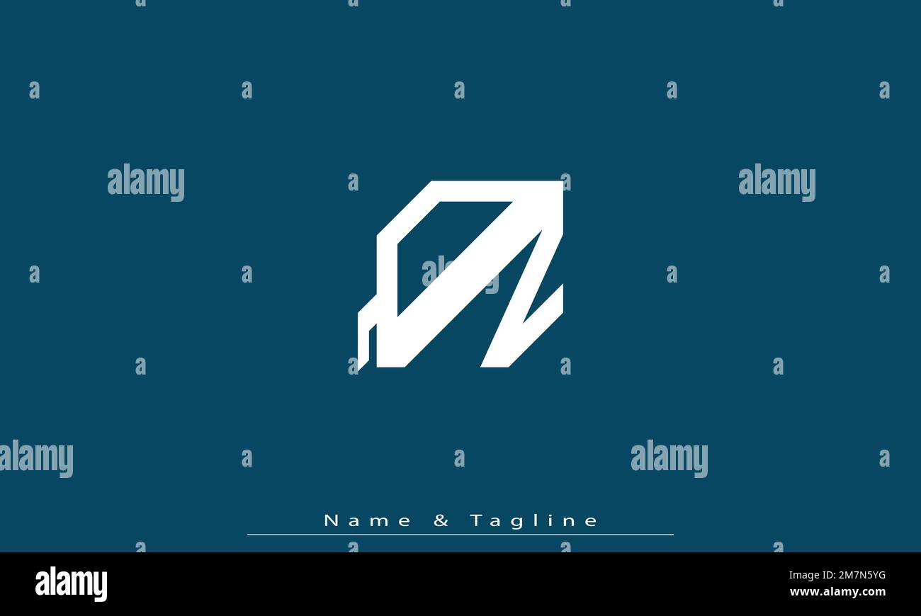 Alphabet letters Initials Monogram logo QZ , ZQ Stock Vector